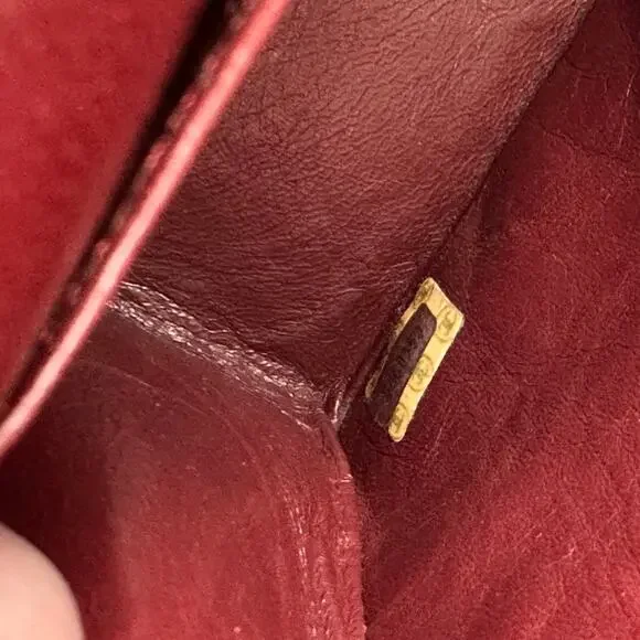 Vintage Authentic Chanel Lambskin medium Classic Double flap with 24k gold - Picture 12 of 16